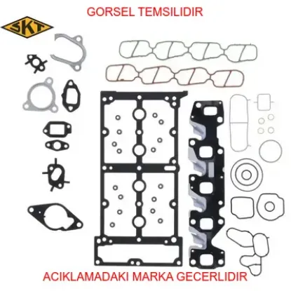 Üst takım conta linea-egea-albea-doblo-fiorino-punto-panda silindir kapak contasız 1.3 jtd euro4-5- skt 71744285 resmi