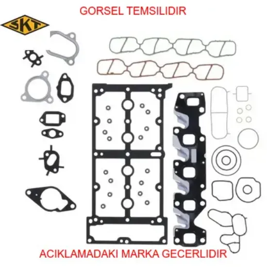 Üst takım conta linea-egea-albea-doblo-fiorino-punto-panda silindir kapak contasız 1.3 jtd euro4-5- skt 71744285 resmi