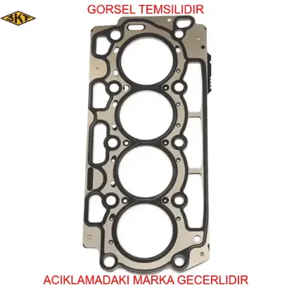 Sılındır kapak contası 1.40mm 4 delik 107-206-307-bıpper-c1-c2-c3-xsara-nemo 1.4 hdı dv4 fıesta skt 2s6q6051da/ 1146052/ 0209.Ag resmi