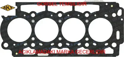 Sılındır kapak contası 1.45mm 5 delik 107-206-307-bıpper-c1-c2-c3-xsara-nemo 1.4 hdı dv4 fıesta skt 2s6q6051ea/ 1146053/ 0209.Ah/ y401 resmi