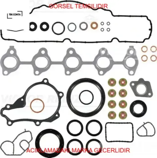 Takım conta üst keçeli 206-307-fıesta 1.4hdı-dv4td  skt/ 02-35542-01/ 0197.Av/ t43 tek conta  resmi