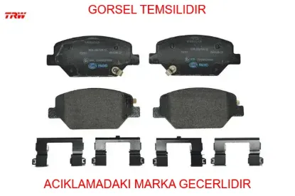 Ön fren balatası tamir takımı opel ınsıgnıa b 18 17 inç jant trw 1680880180/ 84120877/ 42794673 resmi