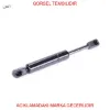 Motor kapak amortisörü  406 coupe 96-04  7925.07/ 9630662480/ 01157-7 turkas  resmi