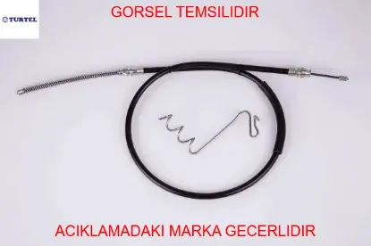 Arka el fren telı sag transıt v184 pıkap 2.4tdcı 00 06 arkadan ceker tek teker turtel yc152a635af/ 4041986/ 4331041 resmi