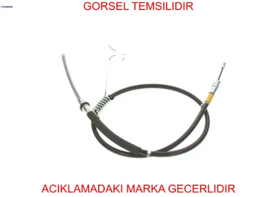 Arka el fren teli sağ transıt v184 01 06 cıft teker pıkap turtel yc152a635bj/ 4457990/ 4654291 resmi
