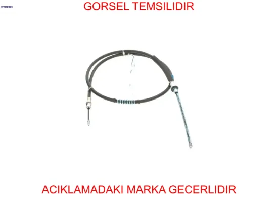 Arka el fren telı sol transıt v184 pıkap 2.4tdcı 00 06 a.ceker tek teker turtel yc152a809ag/ 4331044 resmi