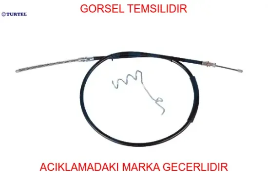 Arka el fren telı sol transıt v184 2.4tdcı 120ps 02 06 pıkap cıft teker turtel yc152a809bk/ 4469261 4457993 resmi
