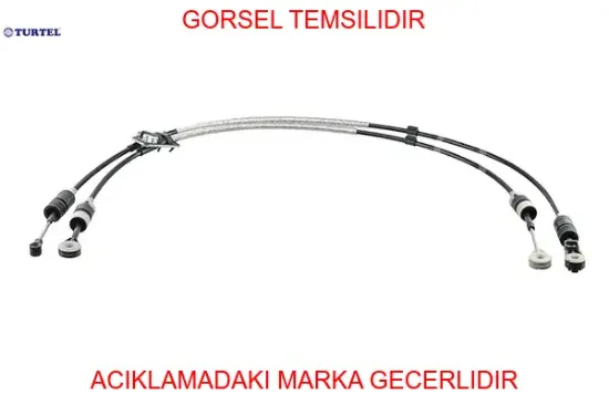 Vıtes kumanda telı fıesta ıv 10 12 -1.25-1.4 benzınlı - 5 vıtes - ıb5 sanzıman turtel 8a6r7e395pb/ 1755134 resmi
