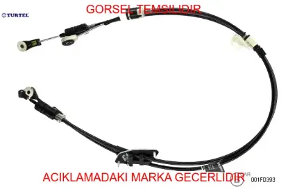 Vıtes kumanda telı fıesta vı 1.4/1.6 tdcı 70ps 10 14 5 vites ıb5 turtel aa6r7e395cc/ 1755158 resmi