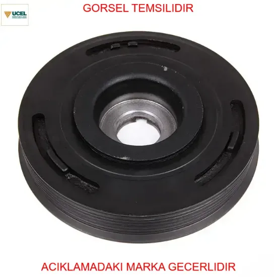 Krank kasnağı 6 kaburga e.m. Ducato-scudo-ulysse boxer ıı/expert ı / ıı/partner ı-ıı-4x4/ranch ı-bre üçel kauçuk 0515.P2/ 0515.T8/ 9641548980 resmi