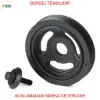 Krank kasnağı 6 kaburga ranch-expert ııı-partner ıı /ııı-206-206 -207-208-308-508-1007-3008-5008-b e üçel kauçuk 0515.T3/ y66211401/ 1319519 resmi