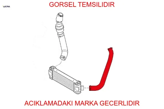 Intercooler Hortumu  Uzun   V347 Ucpa  8C166C646AB   13H11256 resmi