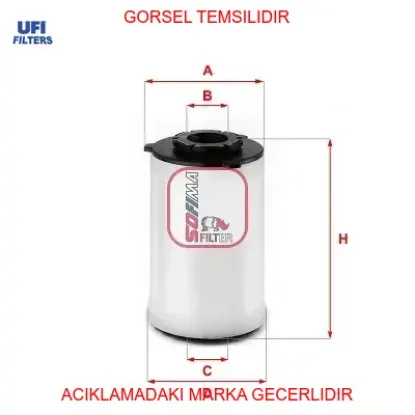 Yakıt filtresi fıat ducato 20> cıtroen jumper 20> peugeot boxer 20> 2.2d mtj 2.2hdı e6 77369146/ 1695200280 resmi