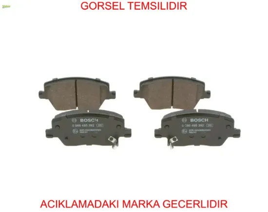 On balata egea 16 1.0 1.3 mtj 1.4 1.6 1.6d k:19 mm g:133 mm y:58.5 mm küçük tip valeo 77367910/ 77367628 resmi