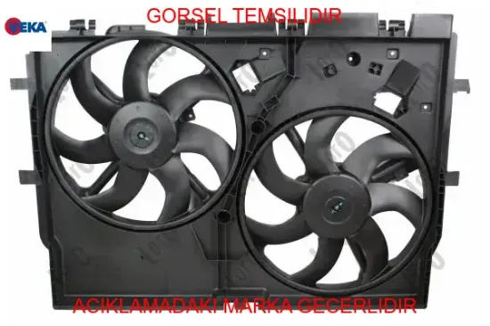 Fan motoru (su+klıma) davlumbazlı çiftli fanlı fıat ducato 2.0 mjt 2006 peugeot boxer 2.2 hdı 2006 1250.H4/ 1347697080/ 1250.H9 resmi