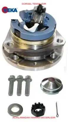 Ön Porya Sol-sağ Rulmanli 4 Bijon Abs Sensörlü     Astra G (f69) 1.4 16v 98-05 13123486/ 9117620/ 1603209 resmi
