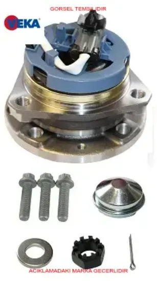 Ön Porya Sol-sağ Rulmanli 4 Bijon Abs Sensörlü     Astra G (f69) 1.4 16v 98-05 13123486/ 9117620/ 1603209 resmi