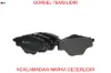 Arka Fren Balatasi   308-3008-5008 Veka  1609000980 resmi