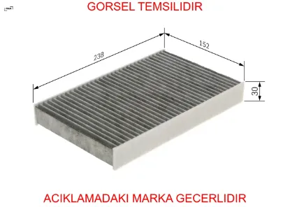 Polen filtresi fluence 10  juke f15 10 pulsar c13 13 1.2tce 1.5dcı 1.6dcı 1.6 karbonlu voller 272774936r/ 272772100r/ 2727700a26 resmi