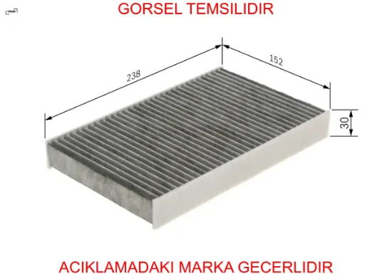 Polen filtresi fluence 10  juke f15 10 pulsar c13 13 1.2tce 1.5dcı 1.6dcı 1.6 karbonlu voller 272774936r/ 272772100r/ 2727700a26 resmi