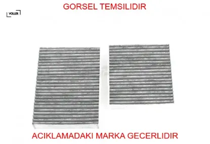 Polen filtresi 207 1.4-1.4hdı-1.6hdı-1.4 16v-1.6 16v 06 c3 ıı 1.4-1.4hdı-1.6hdı 09 karbonlu voller 6447.Vx/ 1609428180/ 6479.90 resmi