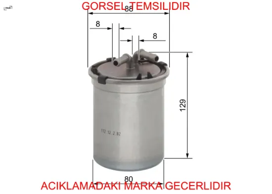 Yakıt filtresi cordoba-ıbıza ıv-v 02-09 polo 05 - - fabıa 05-08 -roomster 1.4tdı-1.6tdı-1.9tdı wk 82 voller 6q0127400f/ 6q0127401f resmi