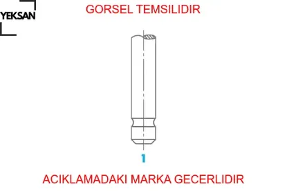 Subap takımı 8v 97-08-vanette.ld23-2.3d-8v 41.5x8x118-33x8x117.5 yeksan 132019c600/ 132029c601 resmi