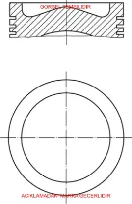 Piston segman 73,70mm+0,50-0,40kısa  208-c3 1.4 e5  0628.W2/ av2q6k108aa/ 87727710 yenmak 31-04494 resmi