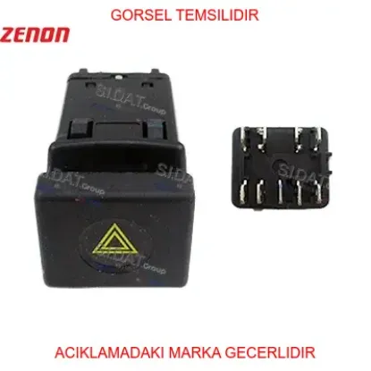 Dörtlü flaşör anahtarı r.9 1982- zenon 7700765726 resmi