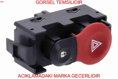 Dörtlü flaşör anahtarı merkezi kilit r.kangoo ıı 2001- zenon 252105246r/ 8200523299 resmi