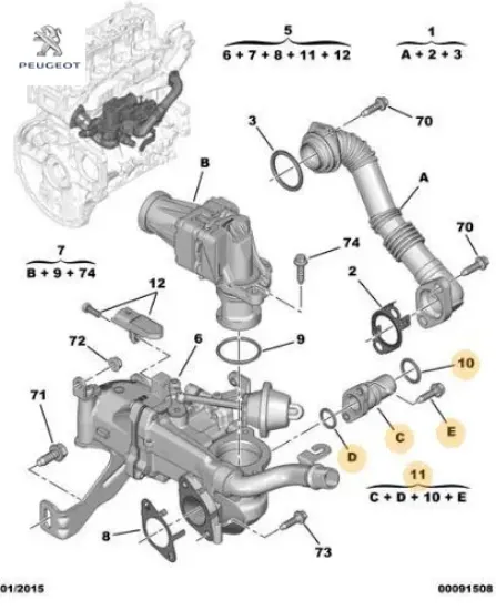 Elektrovana kapağı Peugeot resmi