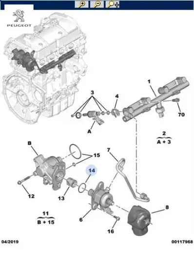 Pompa contası Peugeot resmi