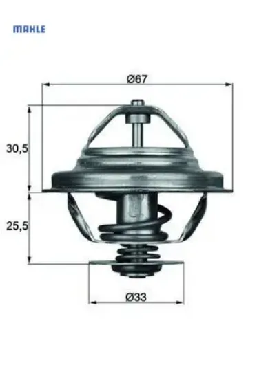 Termostat 80 c bmw m20 m30 m50 s38 e30 e36 e28 e24 e23 e32 Mahle 11531710953 resmi