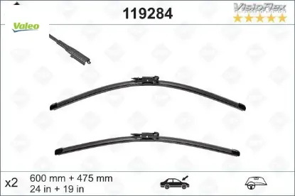 Sılecek supurgesı takımı 600mm / 475mm mercedes w176 c117 x156 . audı a3 . renault koleos . bmw e90 Valeo A1768202800/ 8P1955425F/ 288900838R resmi