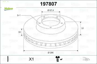 Ön fren aynası ınsıgnıa a 08> saab 9-5 ys3g 10> 16 jant 296×30x5dlxhavalı 13501307-569063 Valeo 13579147/ 569078/ 13502213/ 569421 resmi