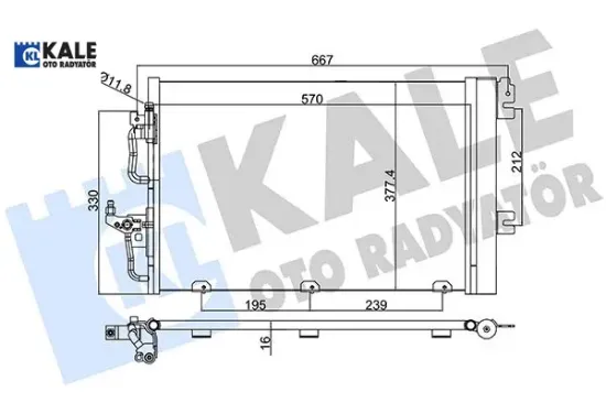 Klima radyatörü astra h-zafıra b 1.4-1.6-1.8 z14xel-z14xep-z16xep-z16xer-a16xer-z18xe-z18xer-a18xer Kale radyatör 93178958/ 1850096 resmi