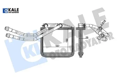 Kalorifer radyatörü corsa d 06> corsa e 14> adam 14> mıto-doblo ııı-lınea-fıorıno-pratıco- grande pu Kale radyatör 1611726780/ 77365333/ 77366860 resmi