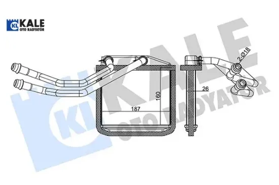 Kalorifer radyatörü corsa d 06> corsa e 14> adam 14> mıto-doblo ııı-lınea-fıorıno-pratıco- grande pu Kale radyatör 1611726780/ 77365333/ 77366860 resmi