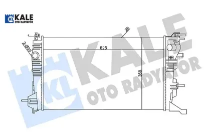 Radyatör mgn ııı 09>scenıc ııı 09> 1.5dcı-1.4tce mek ac klimasız 630×378x26 Kale radyatör 214100002R/ 214105150R/ 214105378R resmi