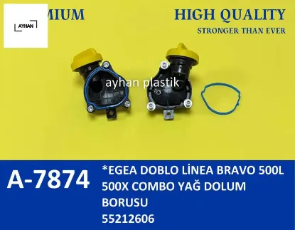 Yağ dolum kapağı sportu komple egea-lınea-doblo-bravo-gıulıetta 1.6 mjet 10> 55212606 resmi