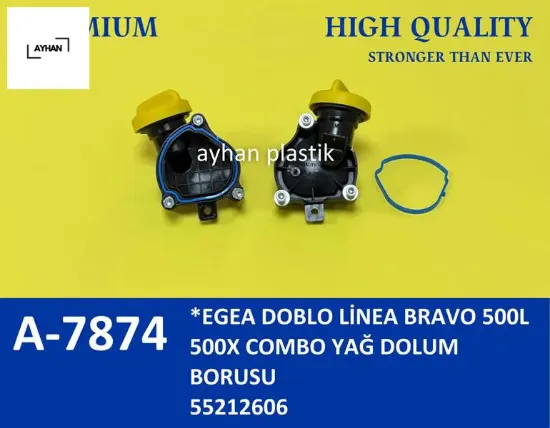 Yağ dolum kapağı sportu komple egea-lınea-doblo-bravo-gıulıetta 1.6 mjet 10> 55212606 resmi