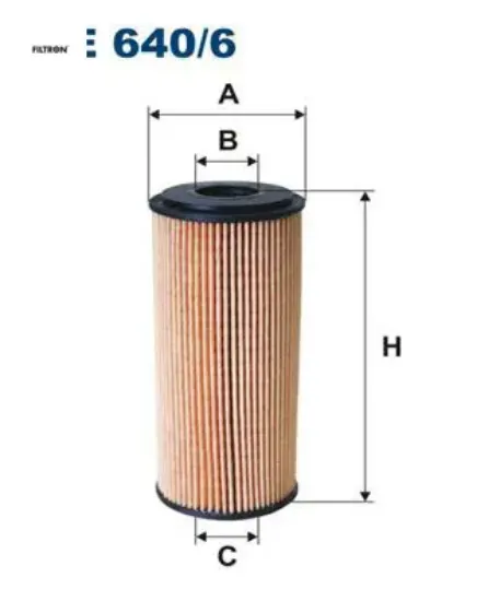 Yag fıltresı mercedes om640 w168 w245 w414 Fıltron A6401800109 resmi