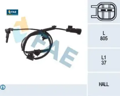 Ön abs tekerlek hız devir sensörü opel ınsignia a 08>17 1.4-1.4 lpg-1.6-1.6 t-1.8-2.0 t-2.0 e85t Fae 23483145/ 1235053/ 12841616/ 6238228 resmi