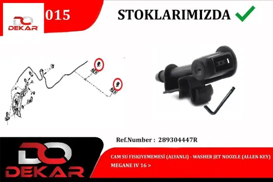 Cam su fiskiye memesi alyanlı megane ıv 16> Dekar 289304447R resmi