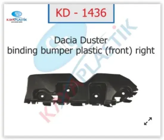 Ön tampon bağlantı ayağı sağ dacıa duster Kaya plastık 622220011R resmi