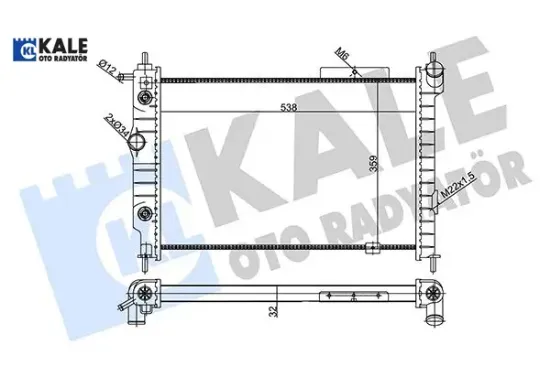 Su radyatörü opel astra f 1.4ı 1.6ı 2.0ı 1.7d 93-98 at nac mekanik 538×359x32 90443392 Kale radyatör 1300111/ 1300132/ 52456308/ 52456309 resmi