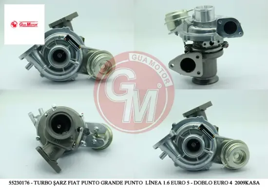 Turbo şarj fıat bravo punto grande punto linea egea 1.6 euro 5 - doblo euro 4 2009kasa Gua 55230176/ 55209152/ 55220699 resmi