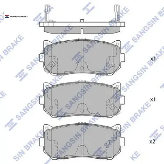 X arka balata kıa carens ıı 1.6-1.8-2.0 crdi 02 > shuma ıı 1.6 04 > gdb3203 0K9A02628Z/ 0K2FC2628Z/ WVA23455 resmi