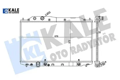 Radyatör honda cıvıc vııı sedan 1.3 ıma 06 >- at 16mm Kale radyatör 19010RRH901/ 19010RNCT51 resmi