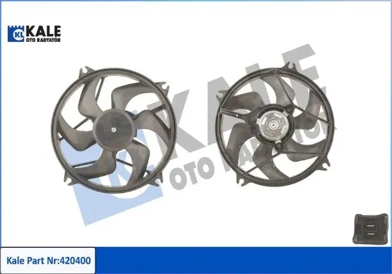Fan motoru çerçeveli partner ıı-berlıngo ııı-xsara pıcasso 1.6hdı 460w-385mm Kale radyatör 1253.C8 resmi